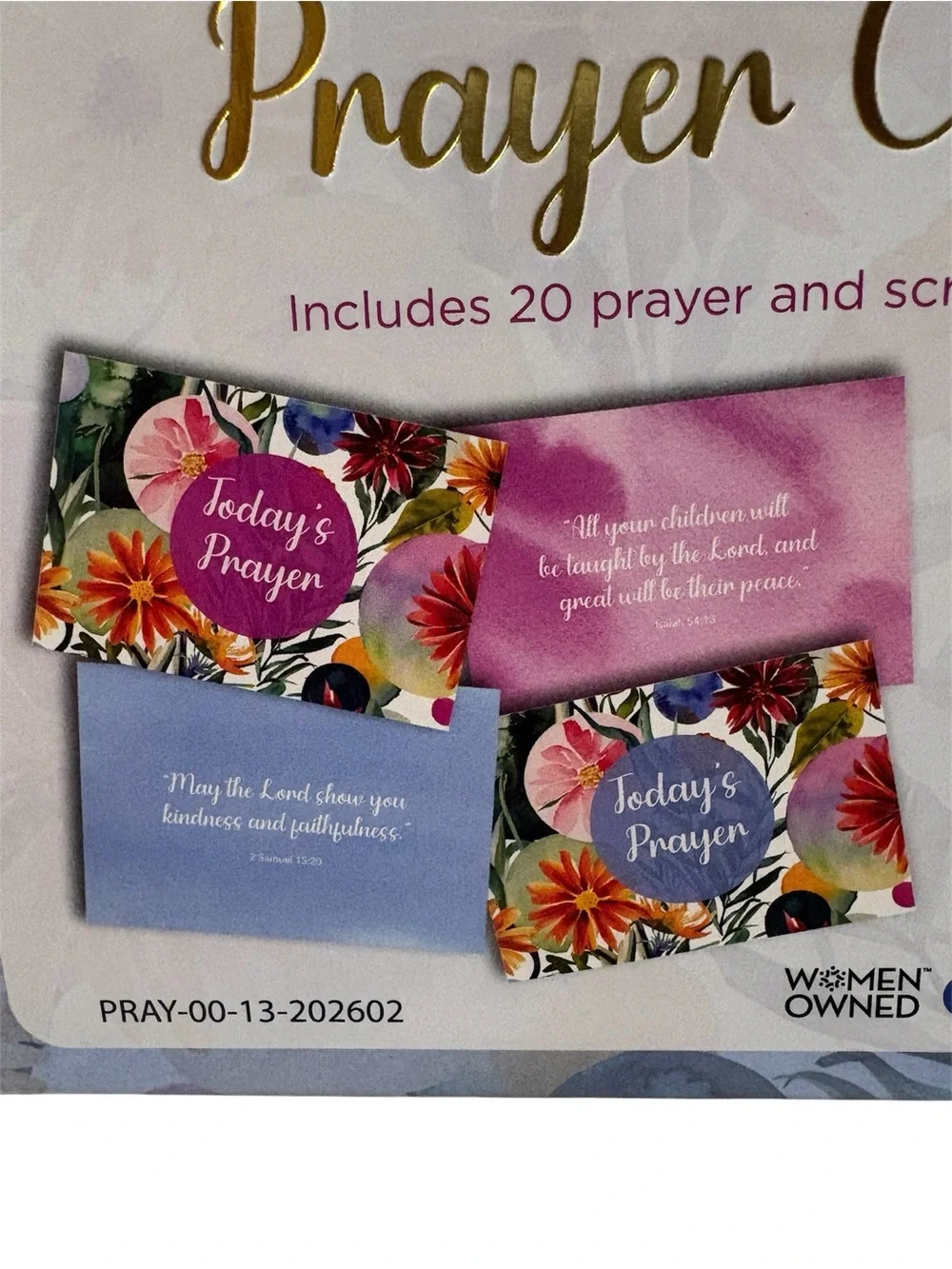 Prayer Cards - Floral Purple Design